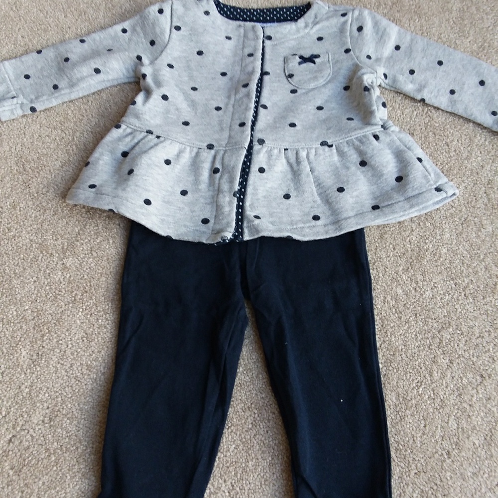 Carter's 2 piece 6mo girls set